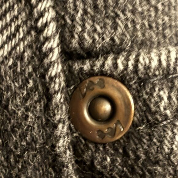 Vintage Lee Black High Waisted Tapered Jeans 16P Petite 80s 90s Made in USA - Picture 9 of 12